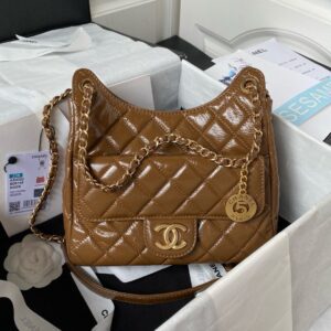 Chanel 23c Hobo Bag Brown PO