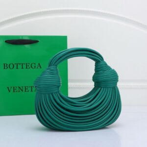 Bottega Noodle Knot Leather Green Bag