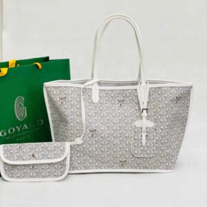 Goyard Anjou GM White