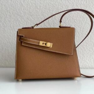 LV Disorder Kelly Bag Epsom Leather Half Handmade Top VVIP