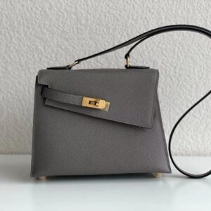 LV Disorder Kelly Bag Epsom Leather Half Handmade Top VVIP
