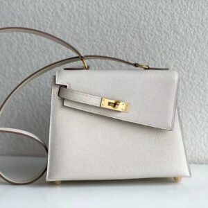 LV Disorder Kelly Bag Epsom Leather Half Handmade Top VVIP