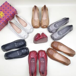 TORY BURCH Leather Logo Wedge 4cm