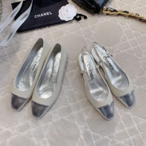 Chanel Silver Shoes
