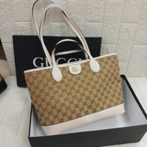 Gucci Tote Vintage Kanvas White
