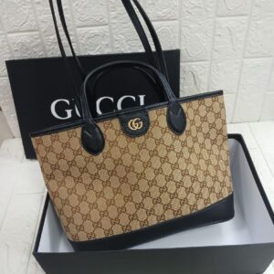 Gucci Tote Vintage Kanvas Black