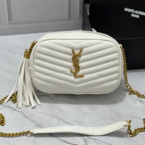 YSL SLING MINI CAVIAR WHITE