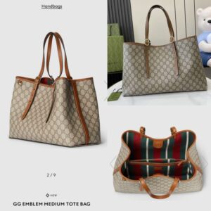Gucci Emblem Tote Medium Bag