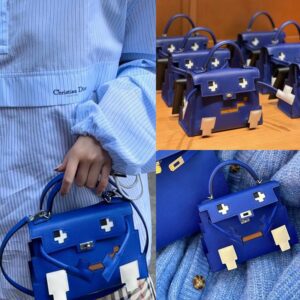 Hermes Kelly Doll Dark Blue