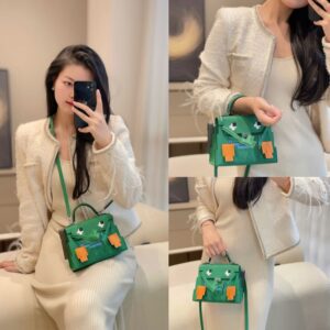 Hermes Kelly Doll Green
