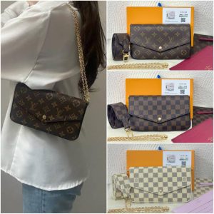 LV Felicie Pochette with Big Strap