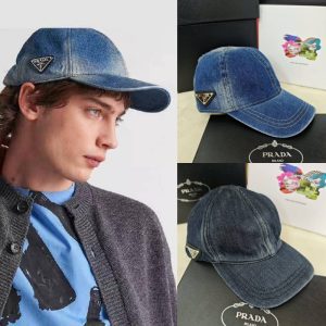 Topi Pet Baseball Prada Denim