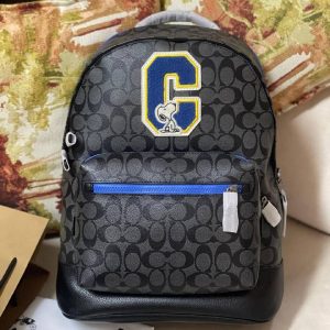 Coach X Peanuts West Backpack Charcoal