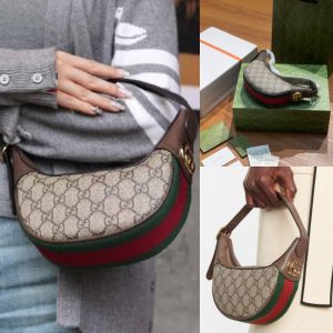GUCCI Ophidia Moon Small Shoulder Bag Double Box set