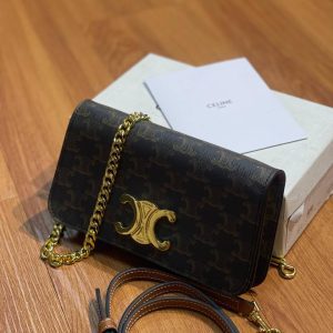 CELINE Triomphe Multi Pochette 2Way Chain Bag