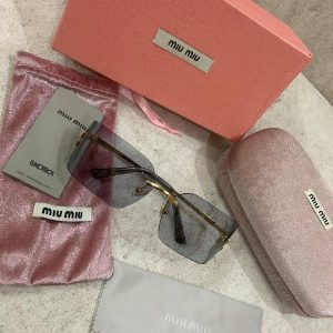 Sunglass Miu Miu Runaway Grey Premium Mirror Quality