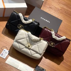 CHANEL Flap 19 in Crumpled Calf Leather Bag