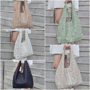 Fashion Hobo Perforated Bag in Bag Leather (Bahan Bagussss) 😍