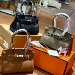HERMES Birkin B29 Shoulder Bag in Togo Leather PHW