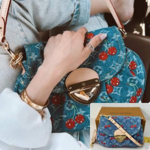 ﻿LV Sunset Denim Cherry Double Box 🍒