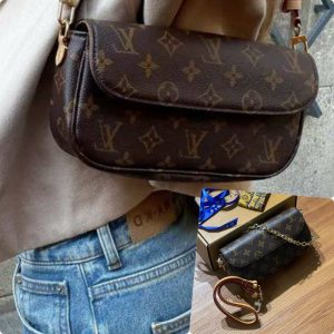 LV Wallet On Chain Ivy Monogram Genuine Leather KULAS Mirror Quality