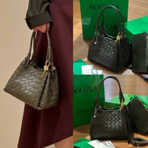 BOTTEGA VENETA Parachute Cypress Small in Calfskin Leather Bag Mirror Quality