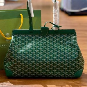GOYARD Bellechace Biaude Malachite PM TOTE Bag Genuine Leather KULAS Mirror Quality