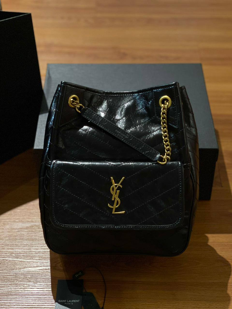 YSL NIKI Leather Tote Bag 2026