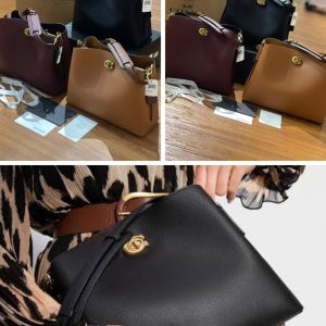 COACH WILLOW Shoulder Large in Grained Leather Bag