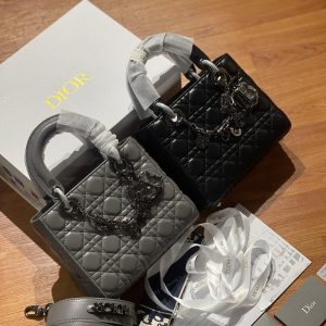 DIOR LADY Lambskin BHW 20 with Chain Charm