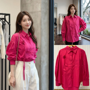 Kemeja Cantik Fuchia Import High Quality 💕