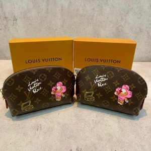 LV Cosmetic Pouch KULAS (kulit asli)