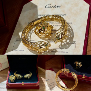 CARTIER Panther Bracelet Golden 2 in 1