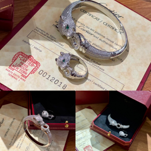CARTIER Panther Bracelet Swarovski 2 in 1