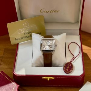 CARTIER Santos Dumont Croc Embossed