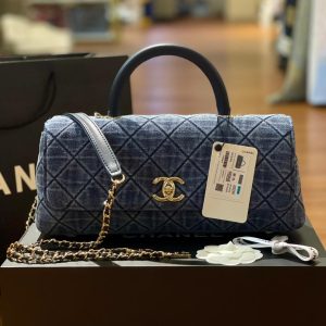 CHANEL 26P Washed Denim in Coco Handle East West Bag 💗