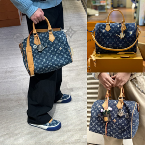 LV SPEEDY 30* Bandouliere Denim Embroidered 💕