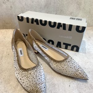 Staccato Pointed Toe Sparkle Shoes 🤍✨