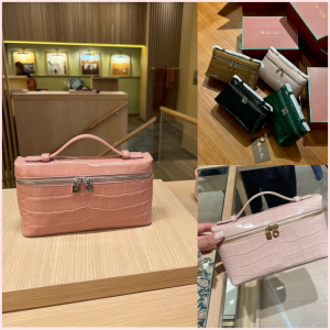 LORO PIANA L19 in Crocodile Texture Leather Bag PHW 🤎✨