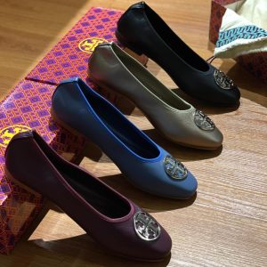 TORY BURCH Ballerina in Leather Flat Shoes 🤎✨