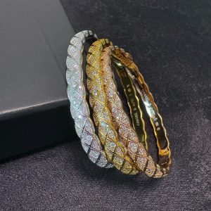 Gelang Chanel Coco Crush Diamond lapis emas 14k vvip top mirror
