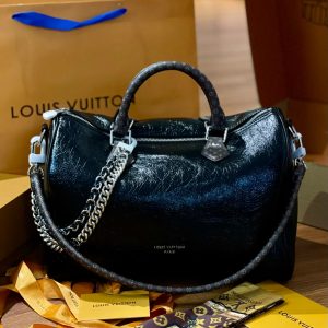 LV SPEEDY SOFT 30’ VIBE Calfskin Leather Bag