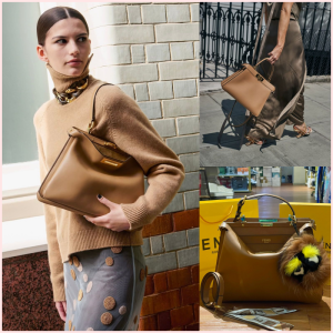 FENDI PEEKABOO Soft Medium In Calfskin Leather Bag 🤎✨