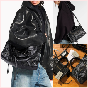 BALENCIAGA LE CITY in Black Arena Grained Leather BHW 🖤✨