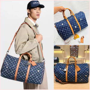 LV KeepAll Denim 50 Other Monogram 🩷✨