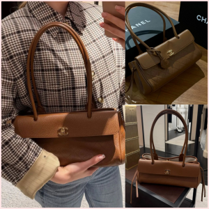 CHANEL Shopping Bag in Grained Calfskin Caramel Leather Bag GHW 🤎✨