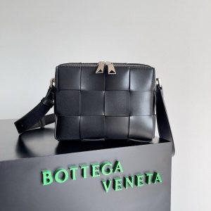 Bottega Black Cassette Camera Bag