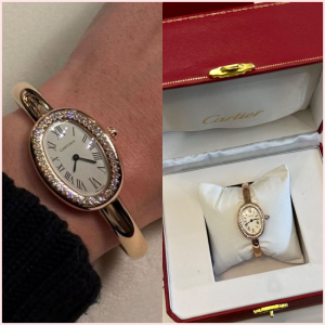 Cartier Baignoire Ring Diamond watch Mini